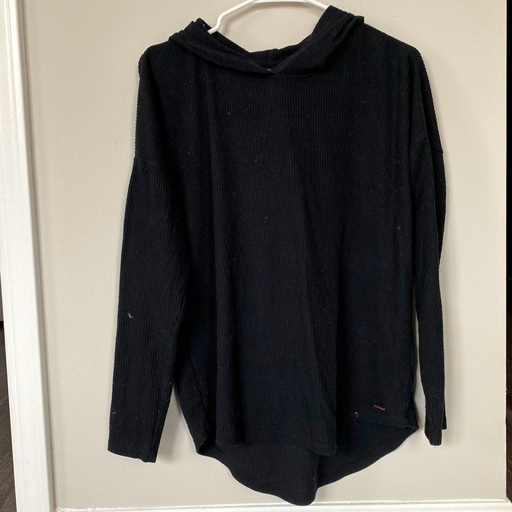Black Hooded Sweater